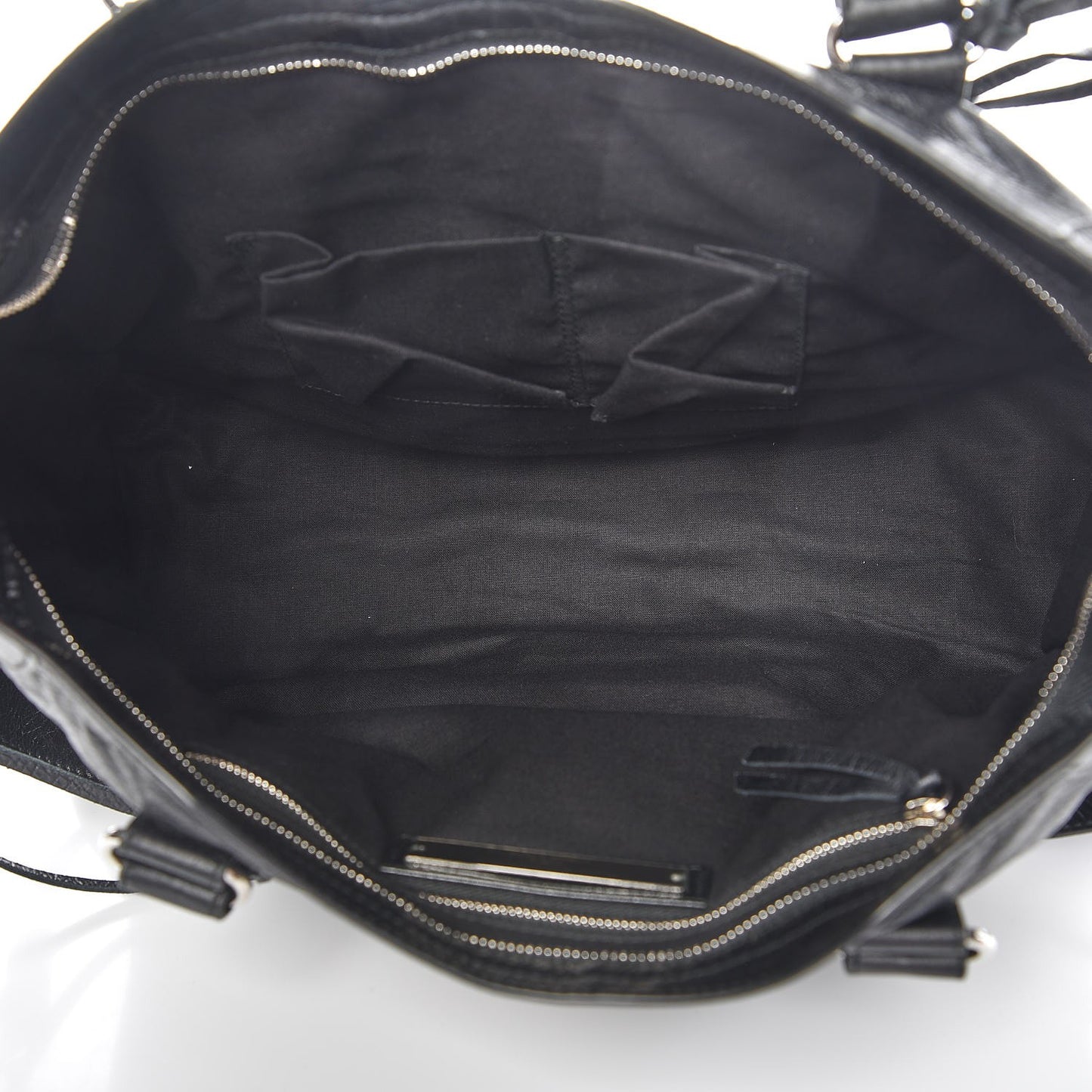 Agneau Classic Silver Hardware City Black