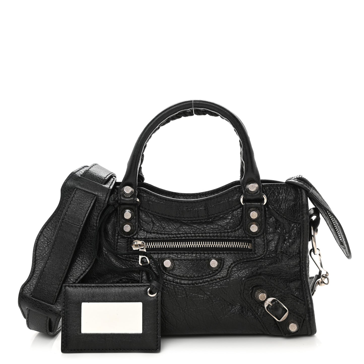 Agneau Giant 12 Silver Hardware Mini City Black