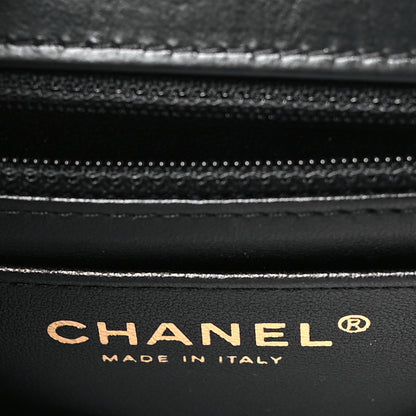 Chanel Aged Calfskin Chevron Quilted 2.55 Reissue Mini Flap Black 6 of 10
