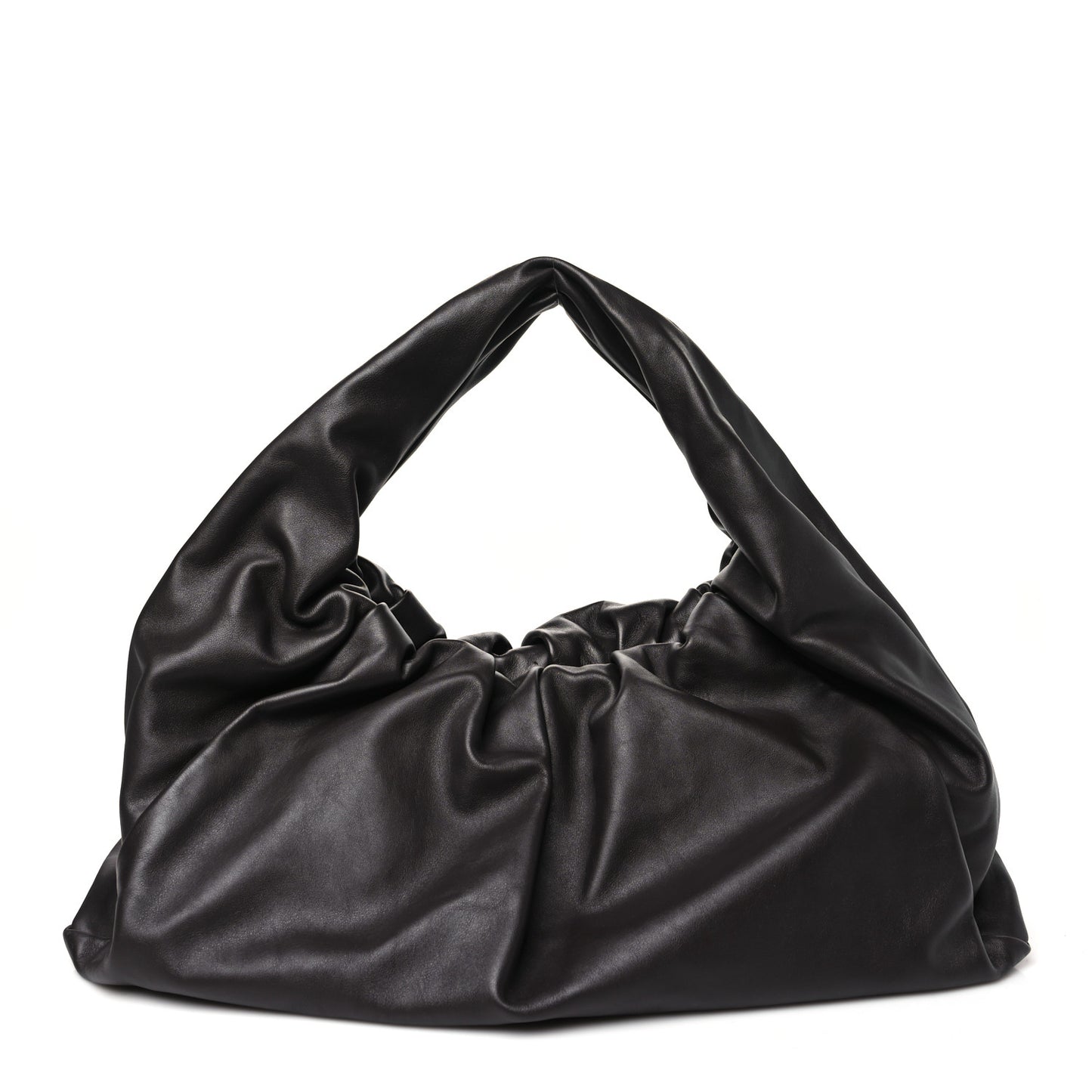 Smooth Butter Calfskin Large The Shoulder Pouch Brownie