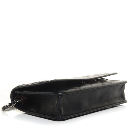 Chanel Calfskin Quilted Cambon Wallet On Chain WOC Black 4 of 9