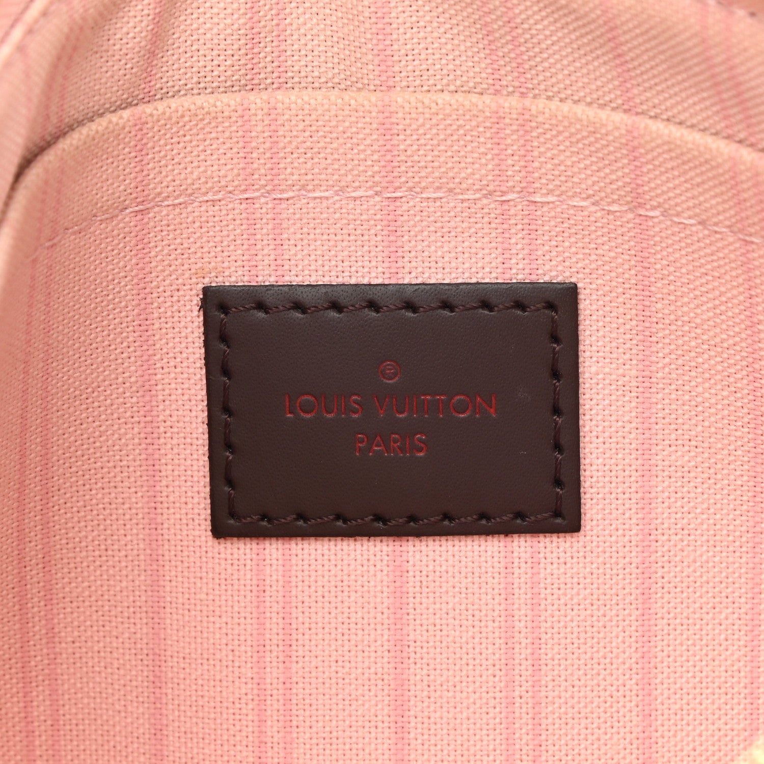 Louis Vuitton Damier Ebene Neverfull MM GM Pochette Rose Ballerine 6 of 8
