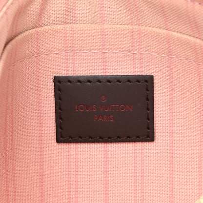 Louis Vuitton Damier Ebene Neverfull MM GM Pochette Rose Ballerine 6 of 8