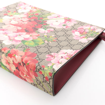 Gucci GG Supreme Monogram Blooms Large Cosmetic Case Beige Multicolor Dry Rose 11 of 14