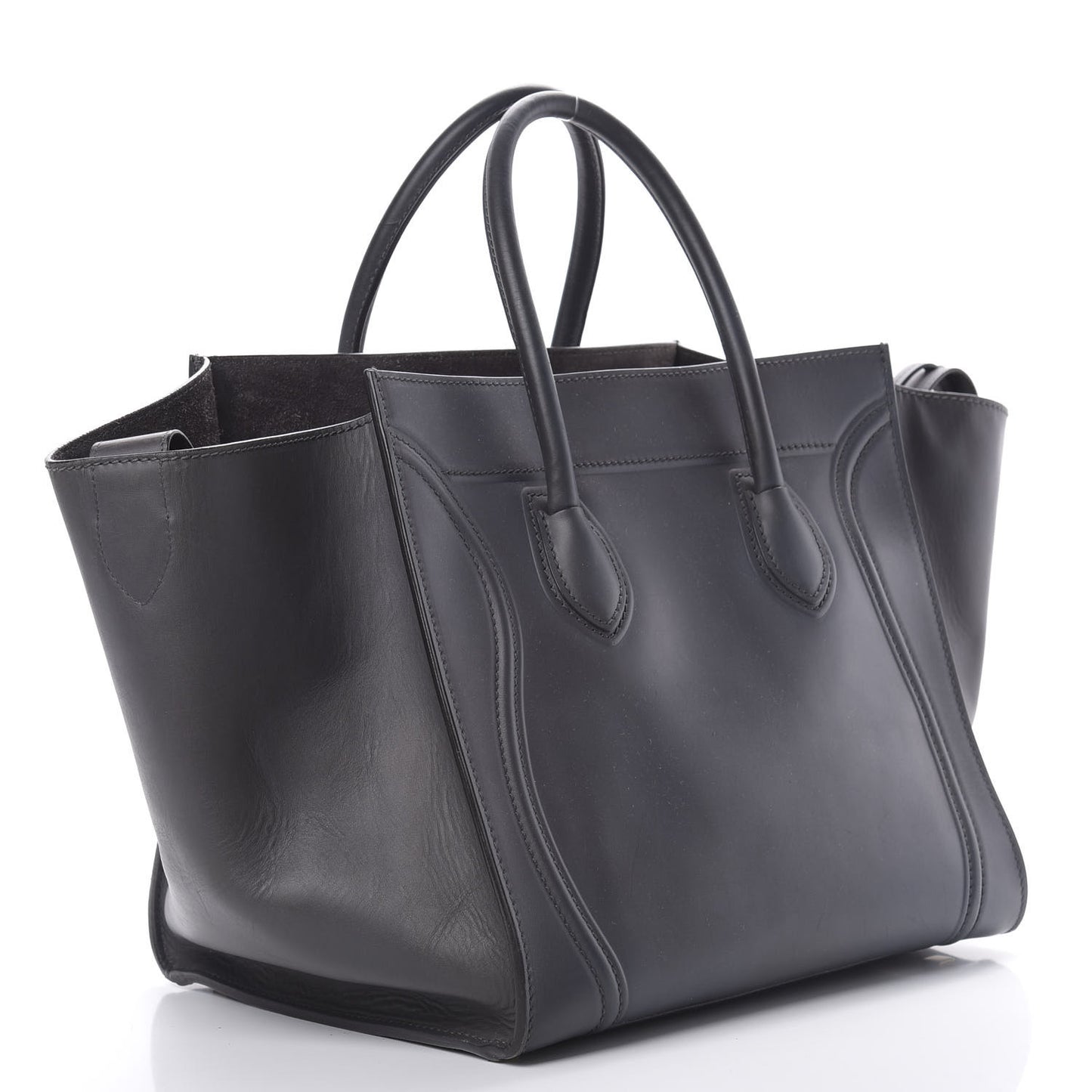 Smooth Calfskin Medium Phantom Luggage Grey