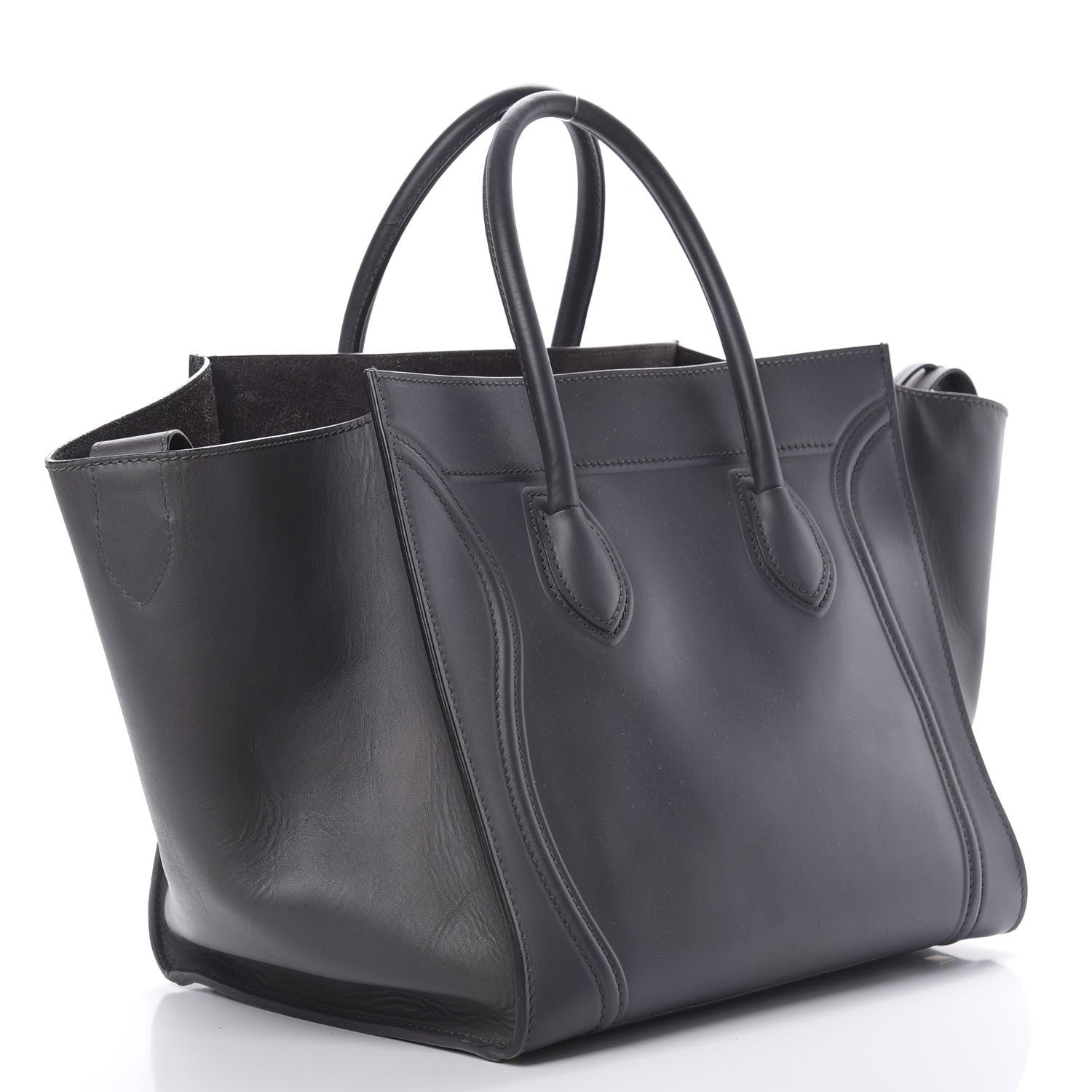 Celine Smooth Calfskin Medium Phantom Luggage Grey 3 of 15