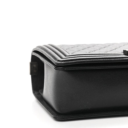 Chanel Caviar Quilted New Medium Boy Flap Black 9 of 11