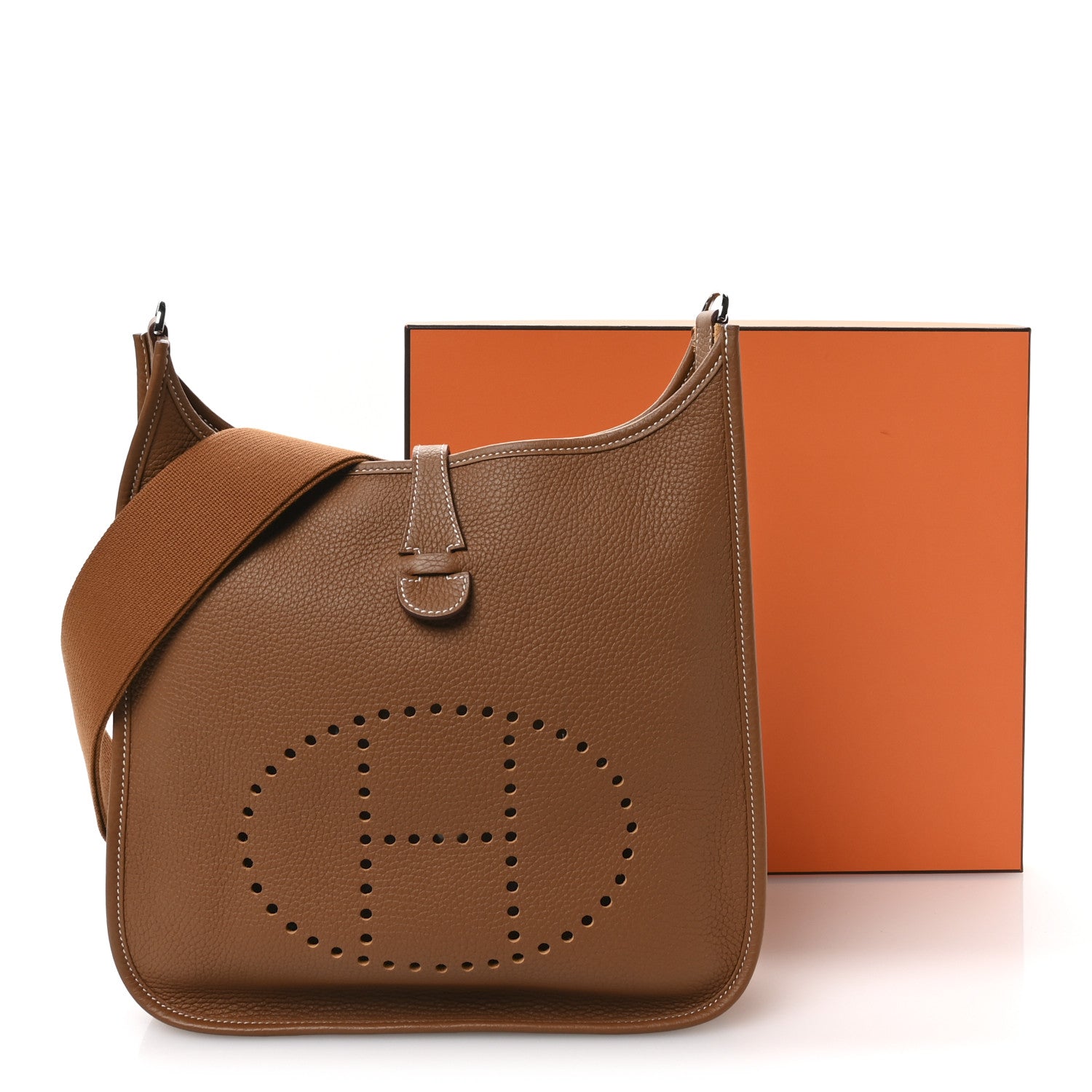 Hermes Taurillon Clemence Evelyne III PM Gold 11 of 11