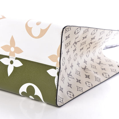Louis Vuitton Monogram Giant Onthego GM Kaki Beige 8 of 8