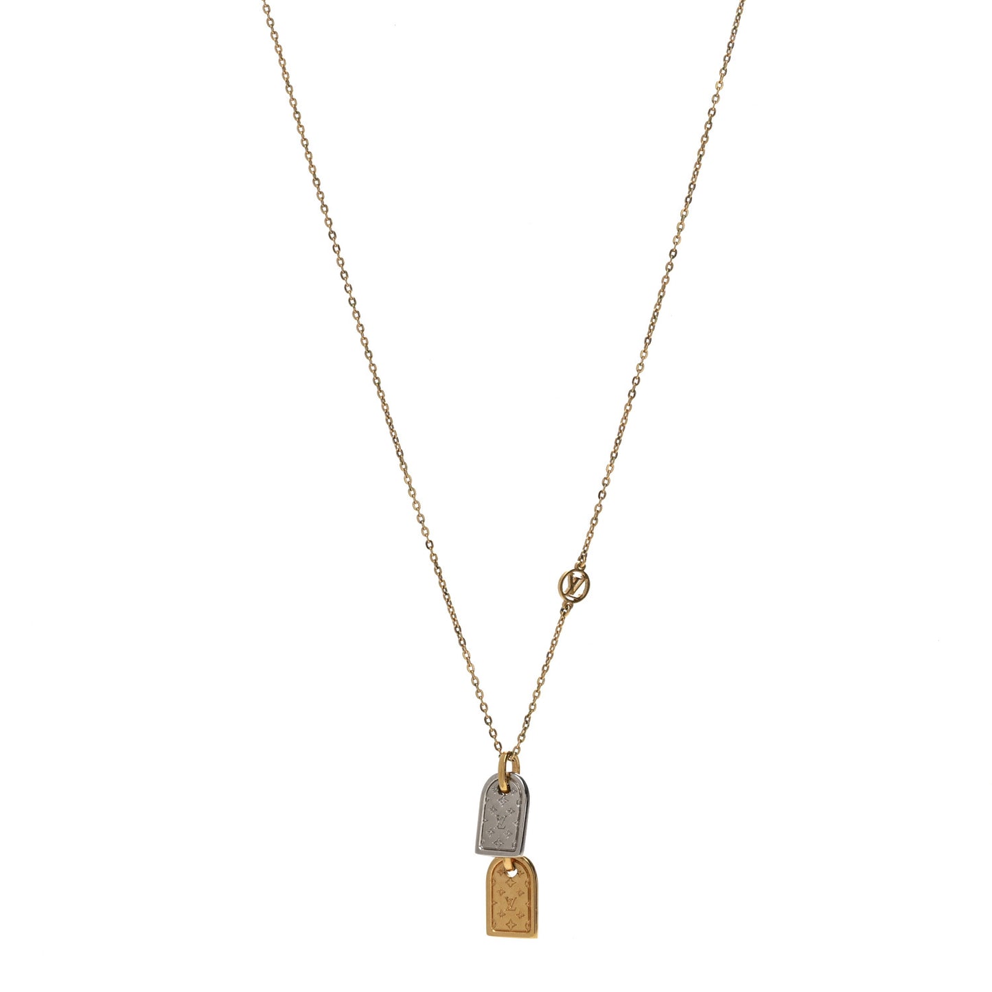 Nanogram Name Tag Necklace Gold