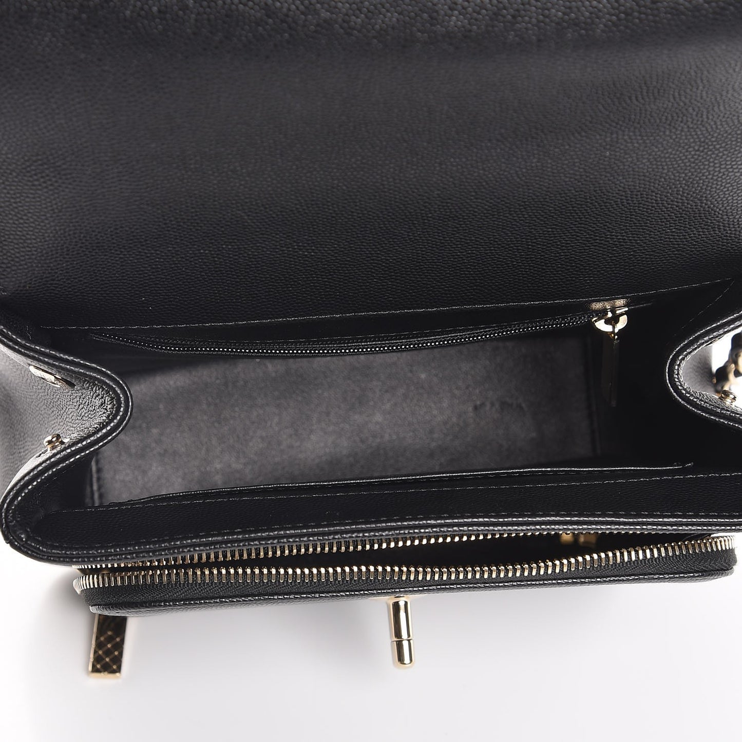 Caviar Quilted Medium Business Affinity Flap Black