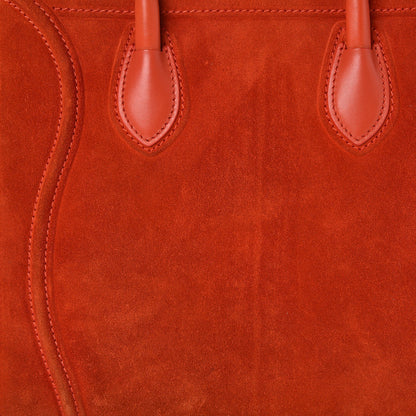 Celine Suede Medium Phantom Luggage Bright Orange 8 of 10