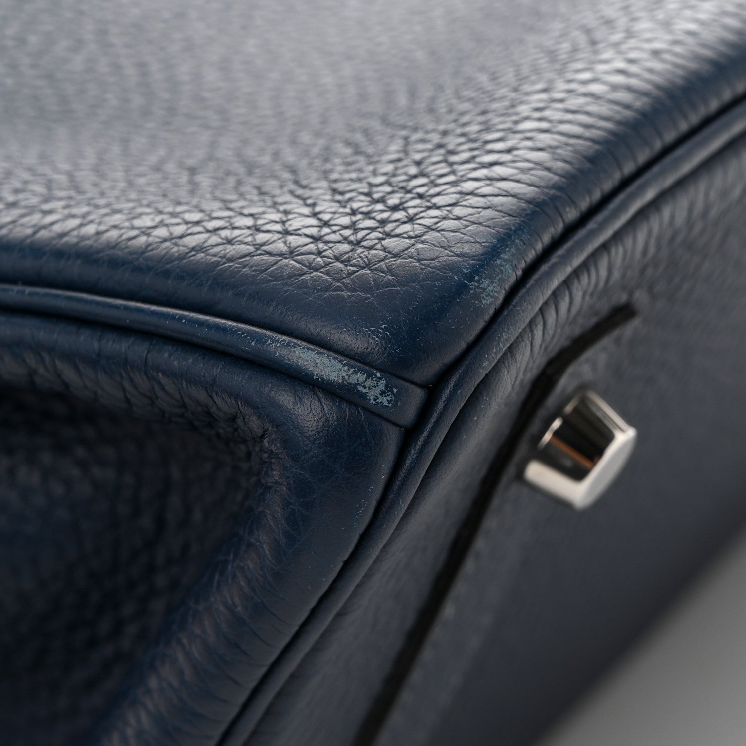Hermes Taurillon Clemence Verso Birkin 30 Bleu De Prusse Bleu Izmir 11 of 12
