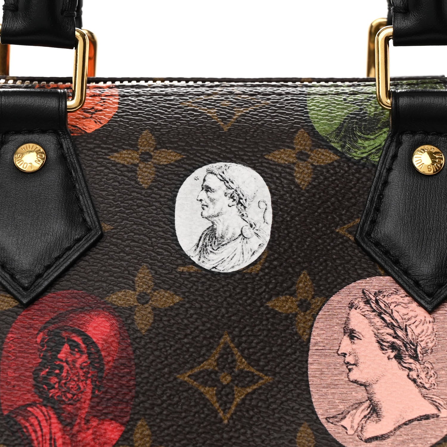 Louis Vuitton X FORNASETTI Monogram Cameo Speedy Bandouliere 25 7 of 9