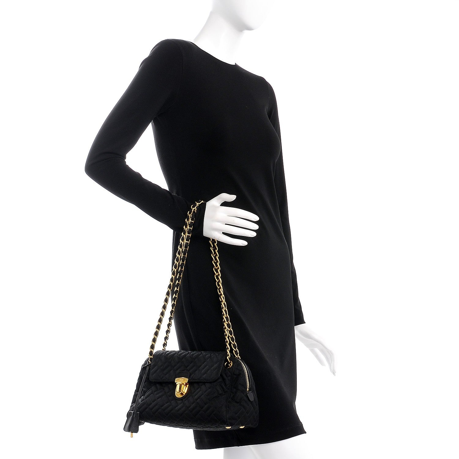 Prada Nylon Tessuto Impuntu Quilted Flap Black 3 of 11