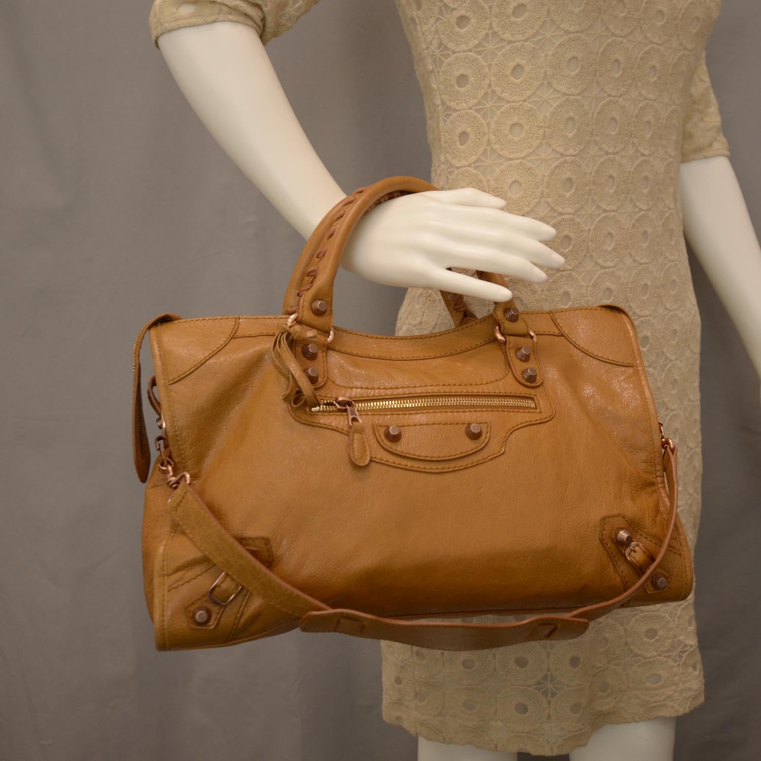 Balenciaga Agneau Giant 12 Rose Gold Hardware City Cumin 2 of 10