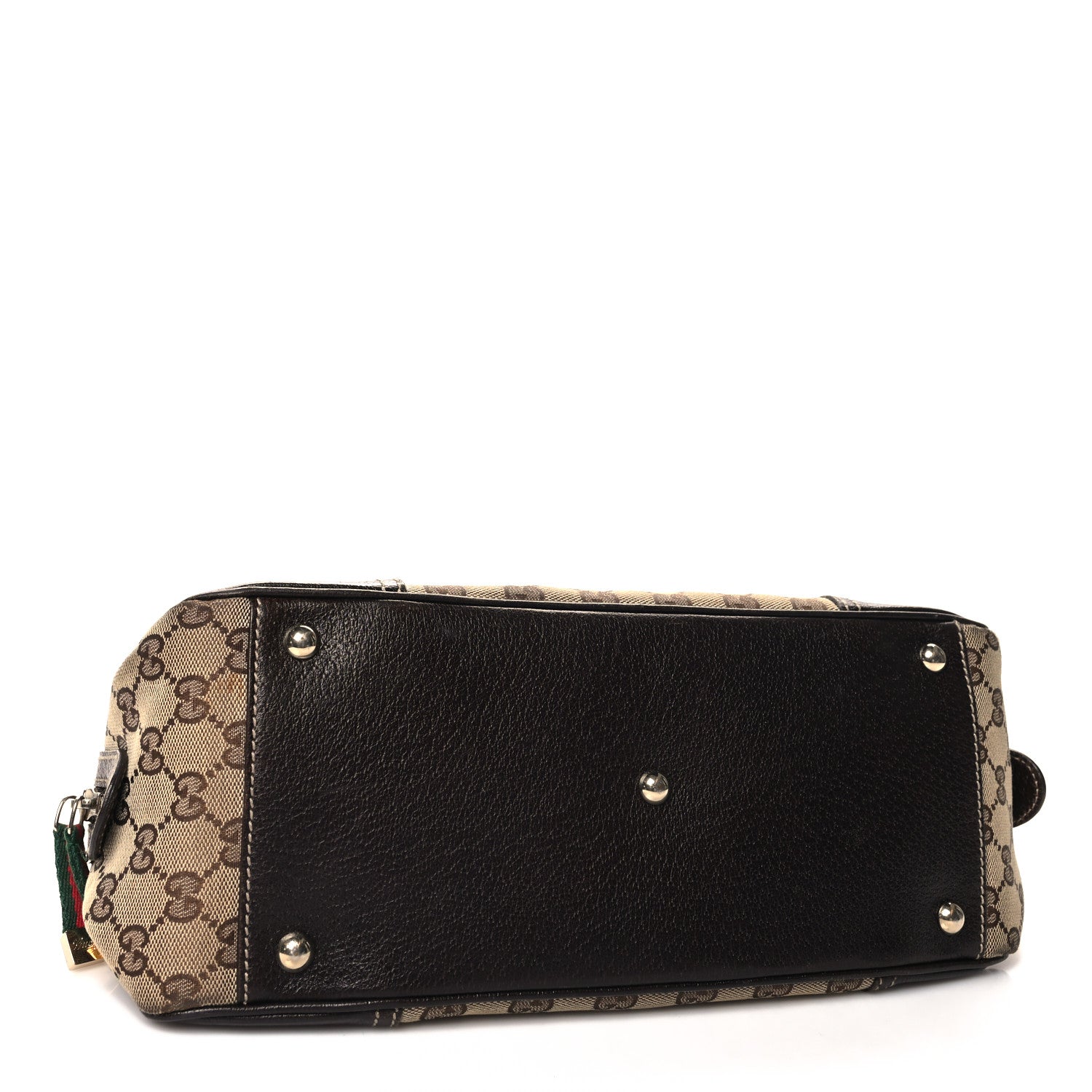 Gucci Monogram Small Princy Satchel Dark Brown 3 of 14