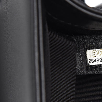 Chanel Calfskin Pearl Tweed Small Boy Flap Black 7 of 12