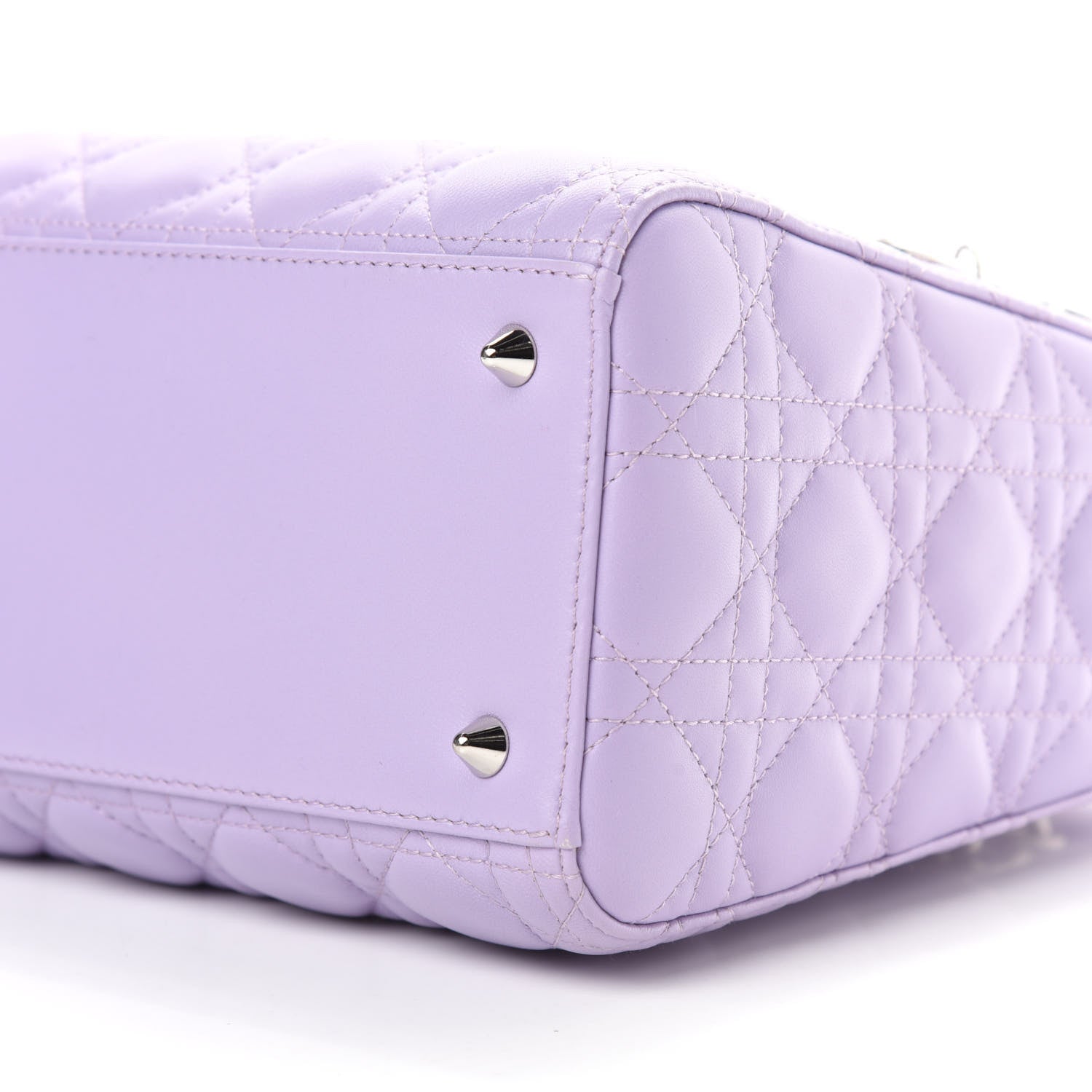 Christian Dior Lambskin Cannage Medium Lady Dior Purple 7 of 11
