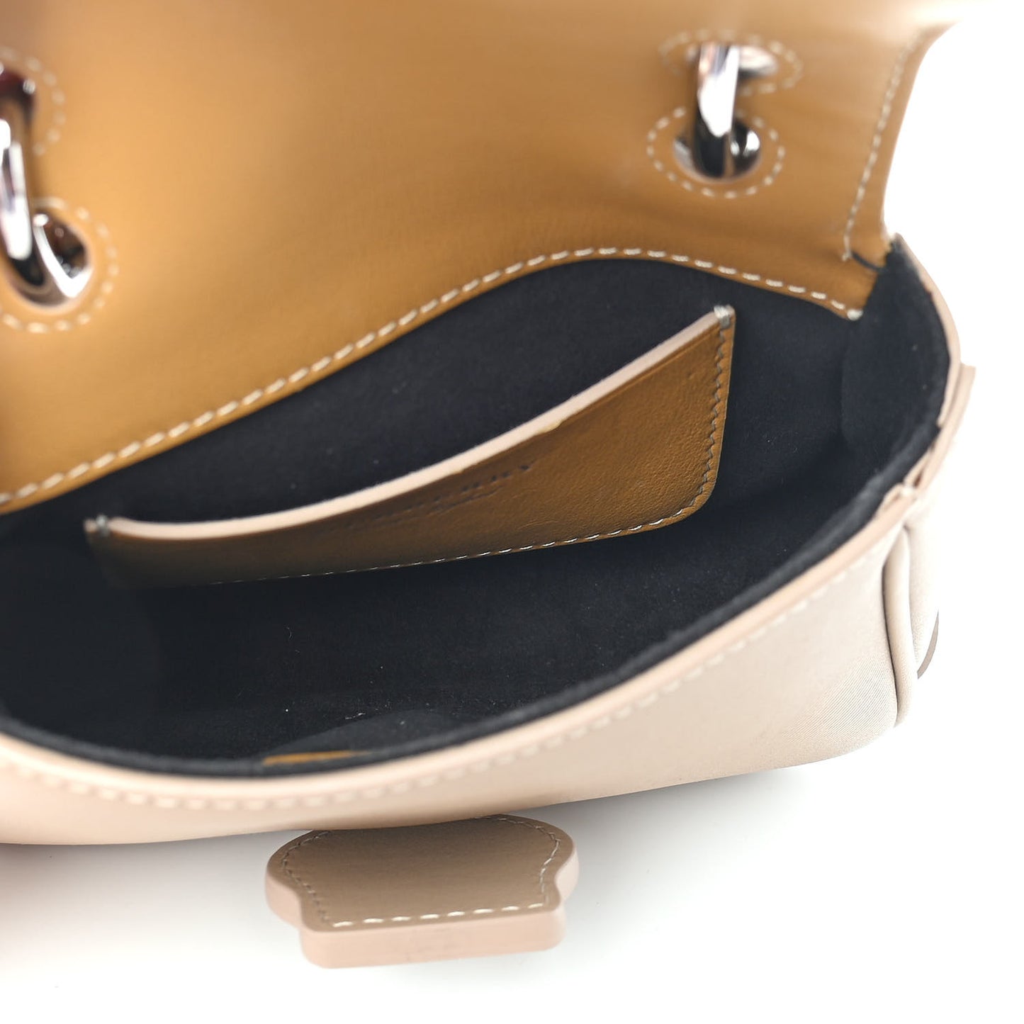 Trench Calfskin Mini DK88 Top Handle Bag Honey Ochre Yellow