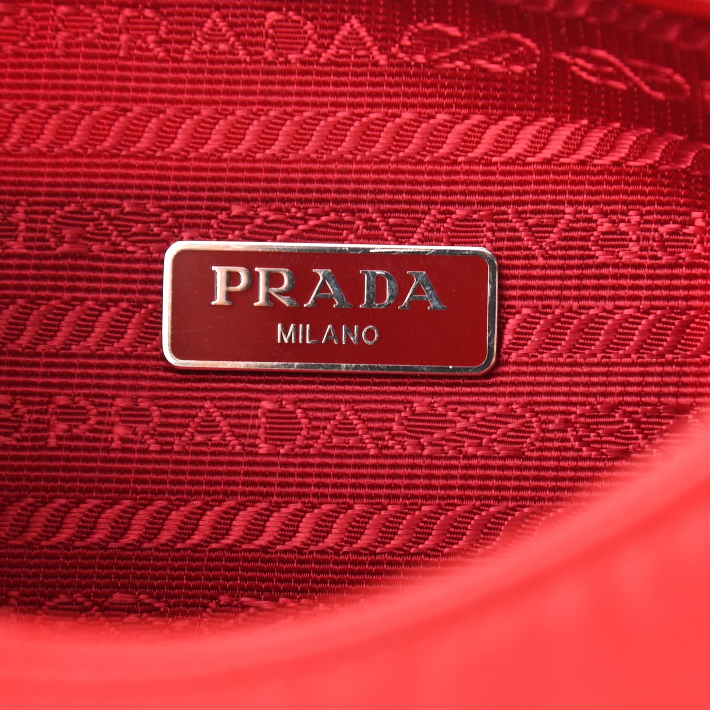 Tessuto Nylon Mini Re-Edition 2000 Bag Rosso