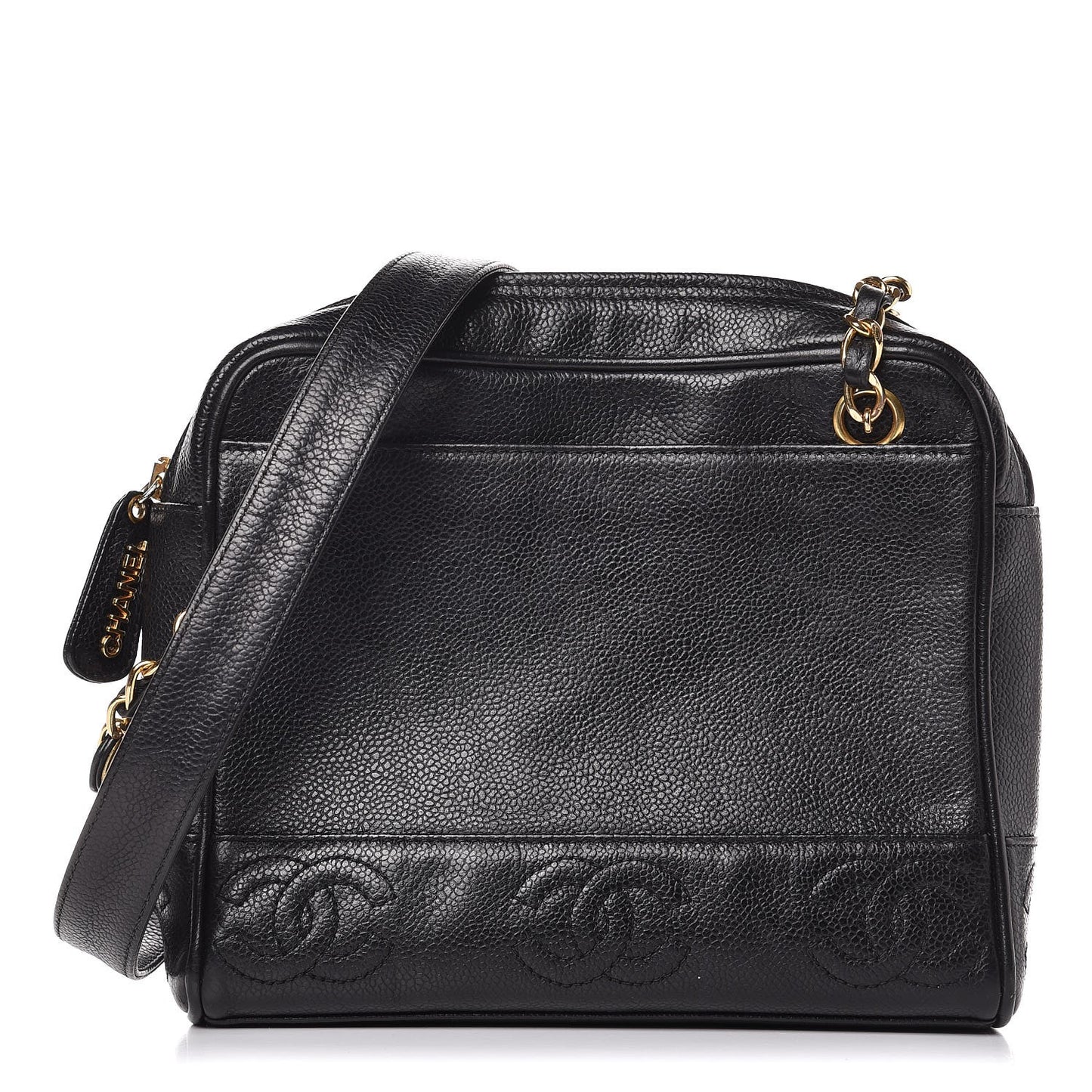 Caviar CC Shoulder Bag Black