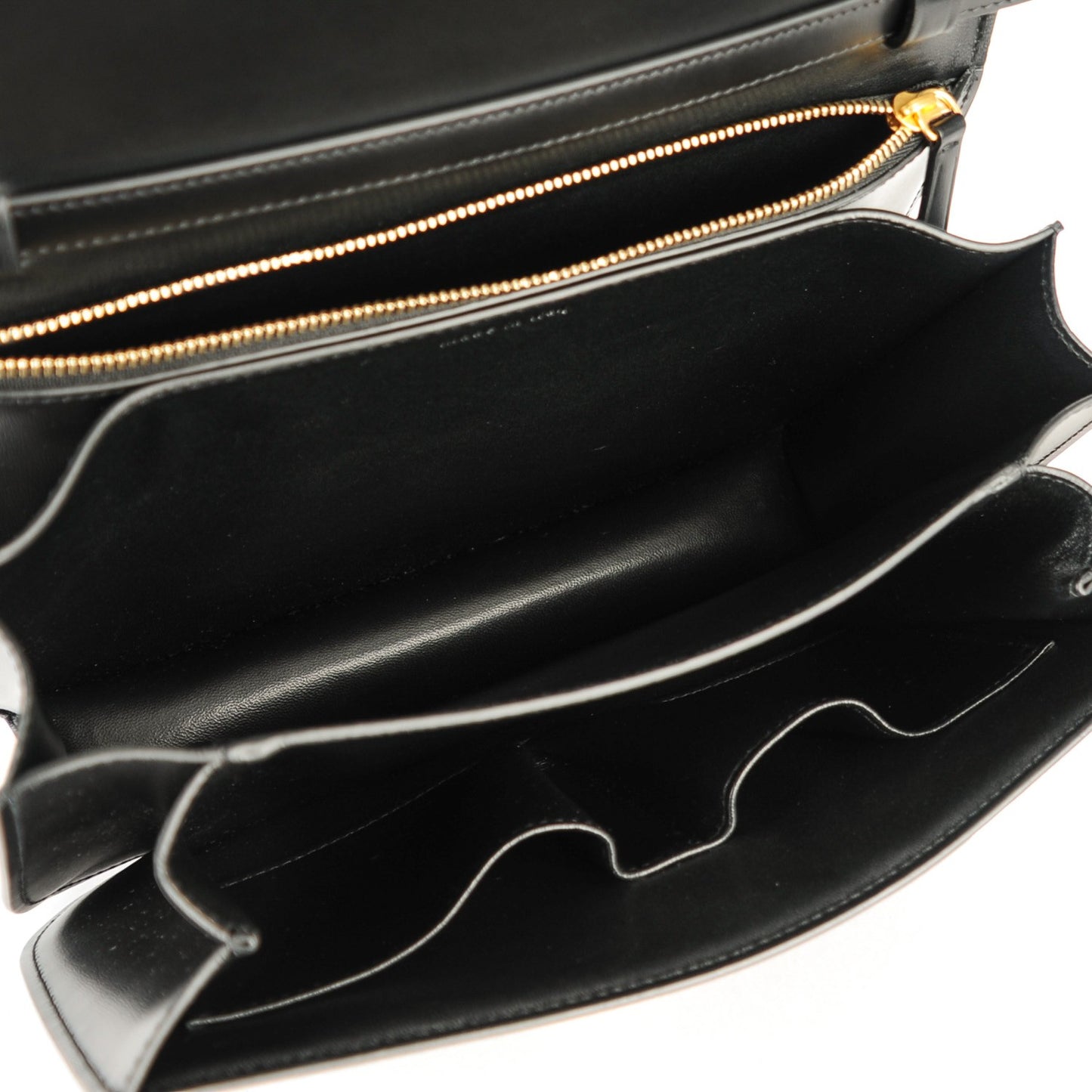 Box Calfskin Medium Classic Box Flap Bag Black