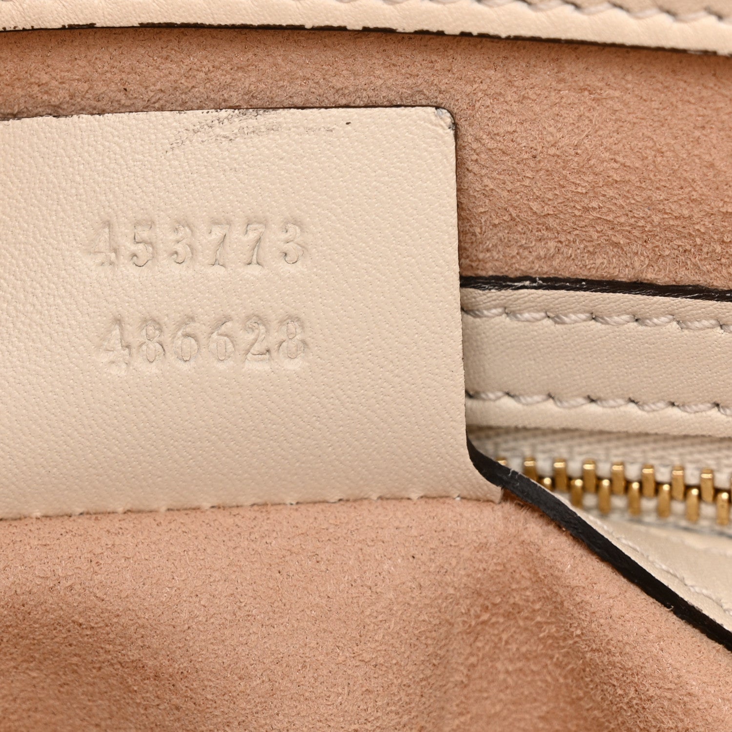Gucci Guccissima Signature Medium Shoulder Tote Bag Mystic White 7 of 14