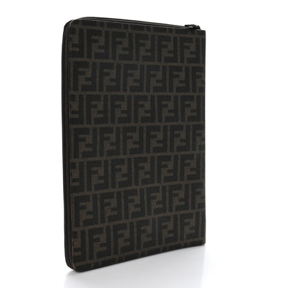Fendi Zucca Spalmati Zip Around Document Holder Tobacco 3 of 7