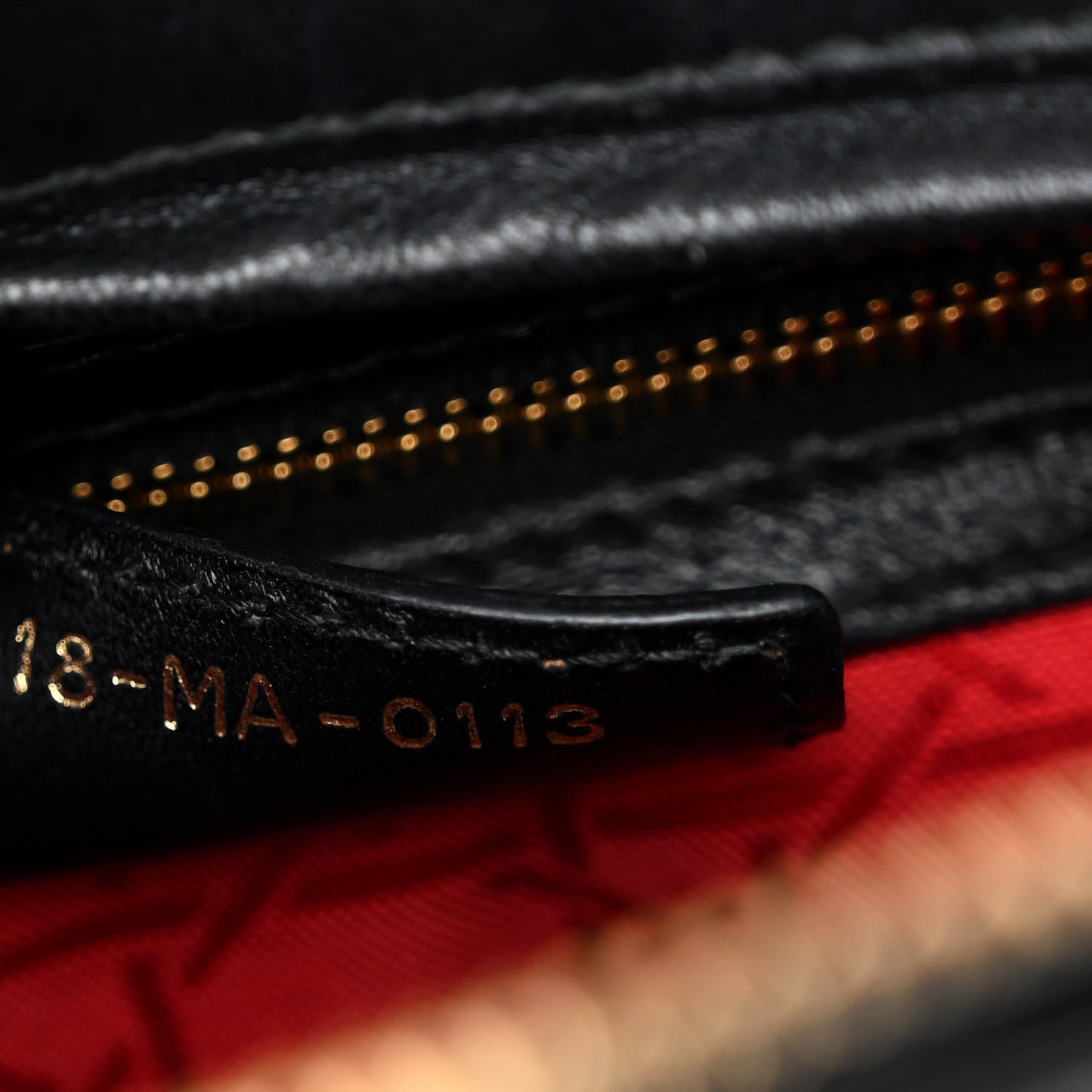 Lambskin Cannage Large Lady Dior Black