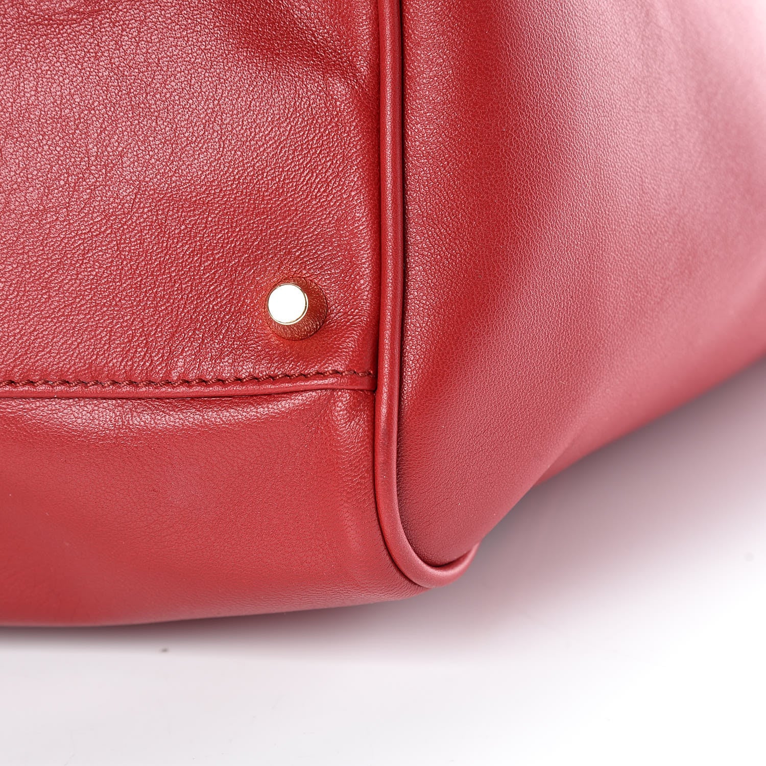 Burberry Calfskin Haymarket Check Small Canterbury Tote Red 14 of 14
