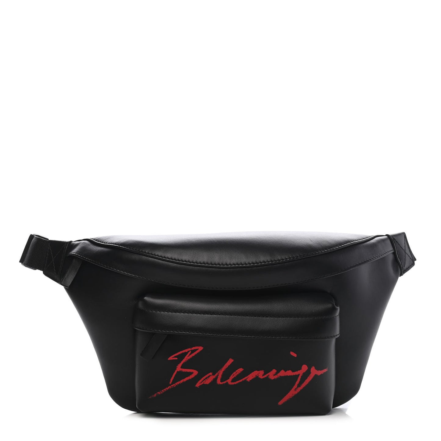 Supple Calfskin Signature Logo Large Everyday Beltpack Black