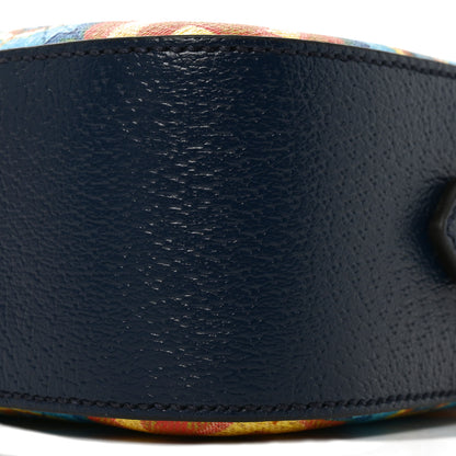 Gucci GG Supreme Kaleidoscope Calfskin Script Logo Gucci 100 Camera Bag Blue Orange Multicolor Blue Agata 9 of 10