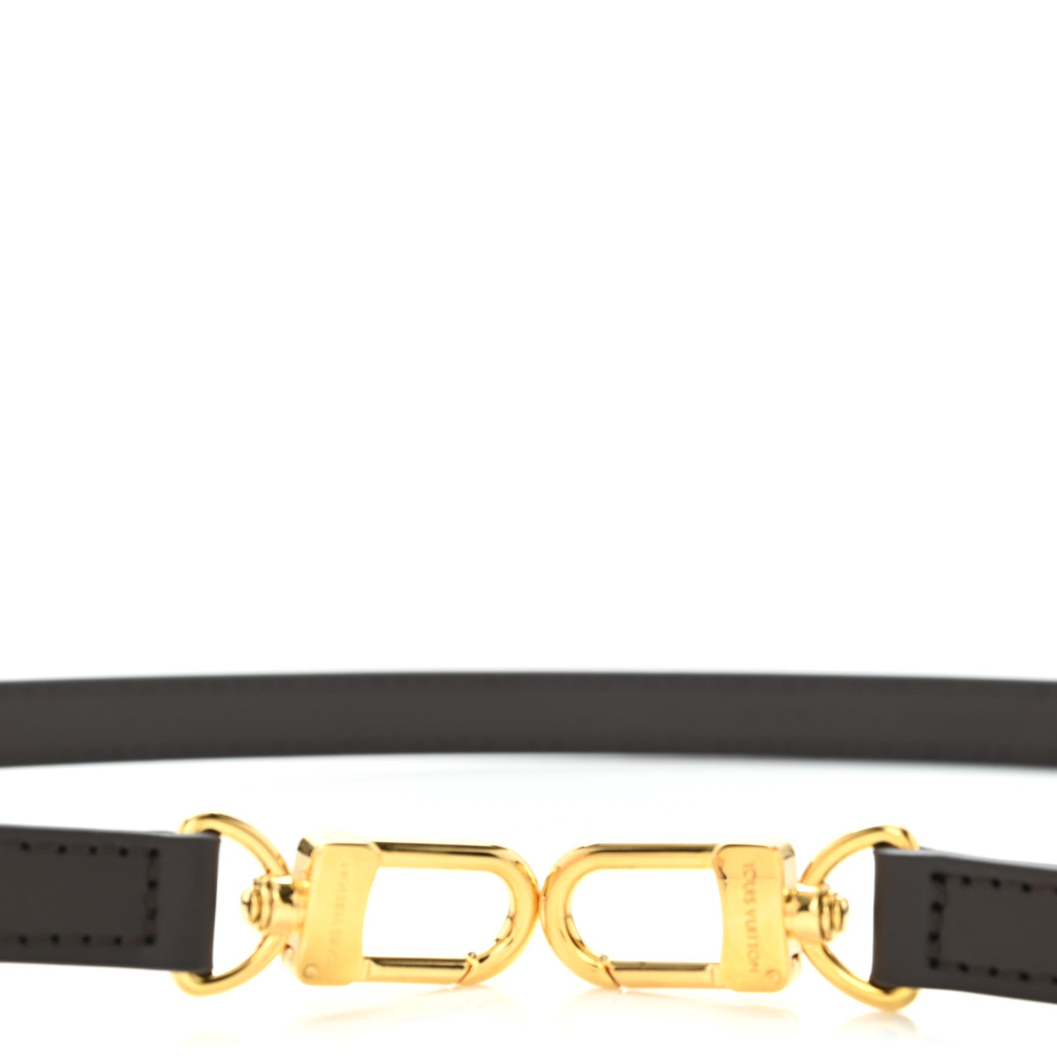 Louis Vuitton Calfskin 16mm Adjustable Shoulder Strap Brown 3 of 4