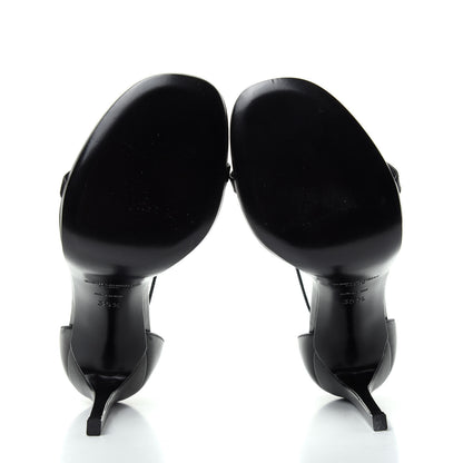 Saint Laurent Calfskin Jane 110 Ankle Strap Sandals 35.5 Black 6 of 10