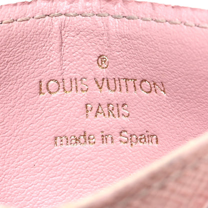 Louis Vuitton Damier Ebene Caissa Card Holder Rose Ballerine 6 of 7