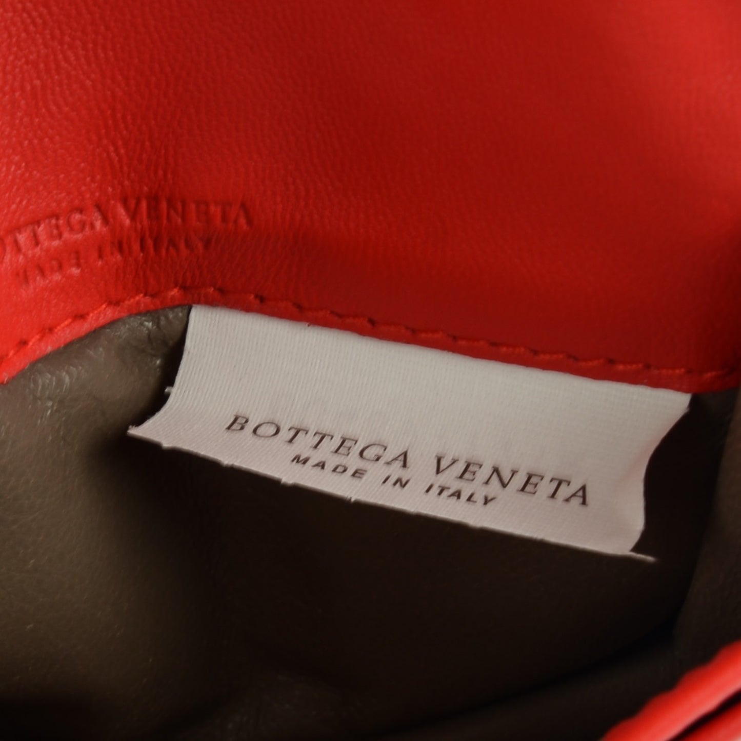 Nappa Intrecciato Woven Card Case Vesuvio