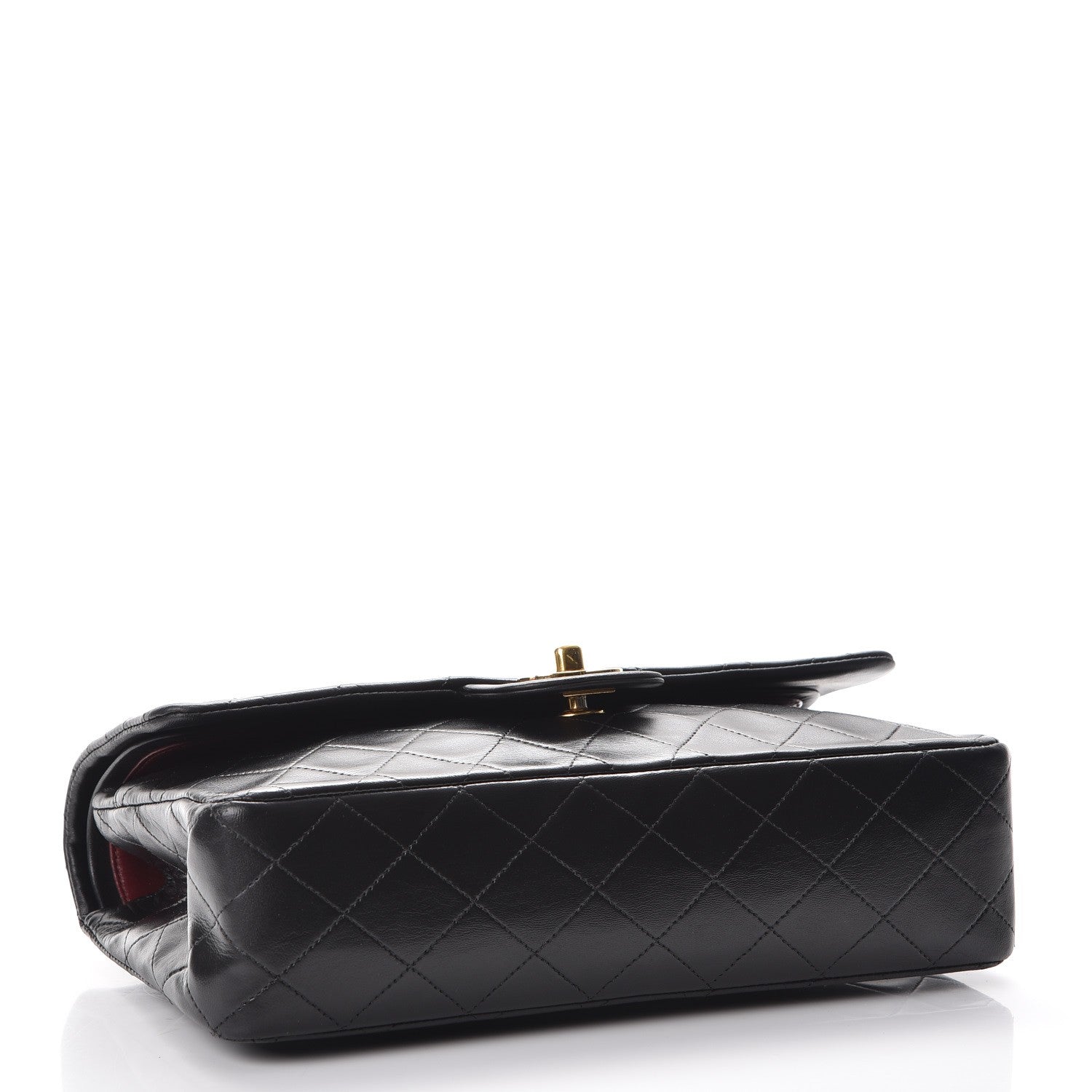 Chanel Lambskin Quilted Medium Double Flap Black 5 of 11