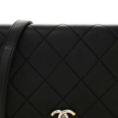 Chanel Lambskin Quilted Small Studded Bubble Flap Black 7 of 10
