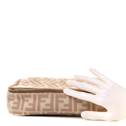 Fendi Wool FF 1974 Organizer Beige Cammello Sand 2 of 11