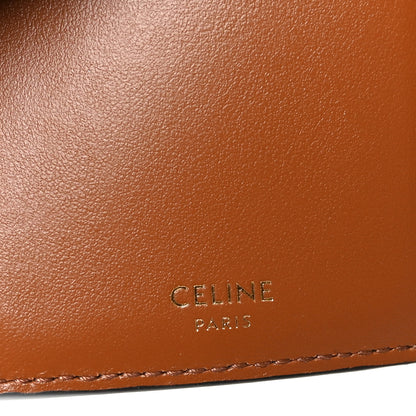Celine Triomphe Canvas Fine Strap Wallet Nino Tan 6 of 7