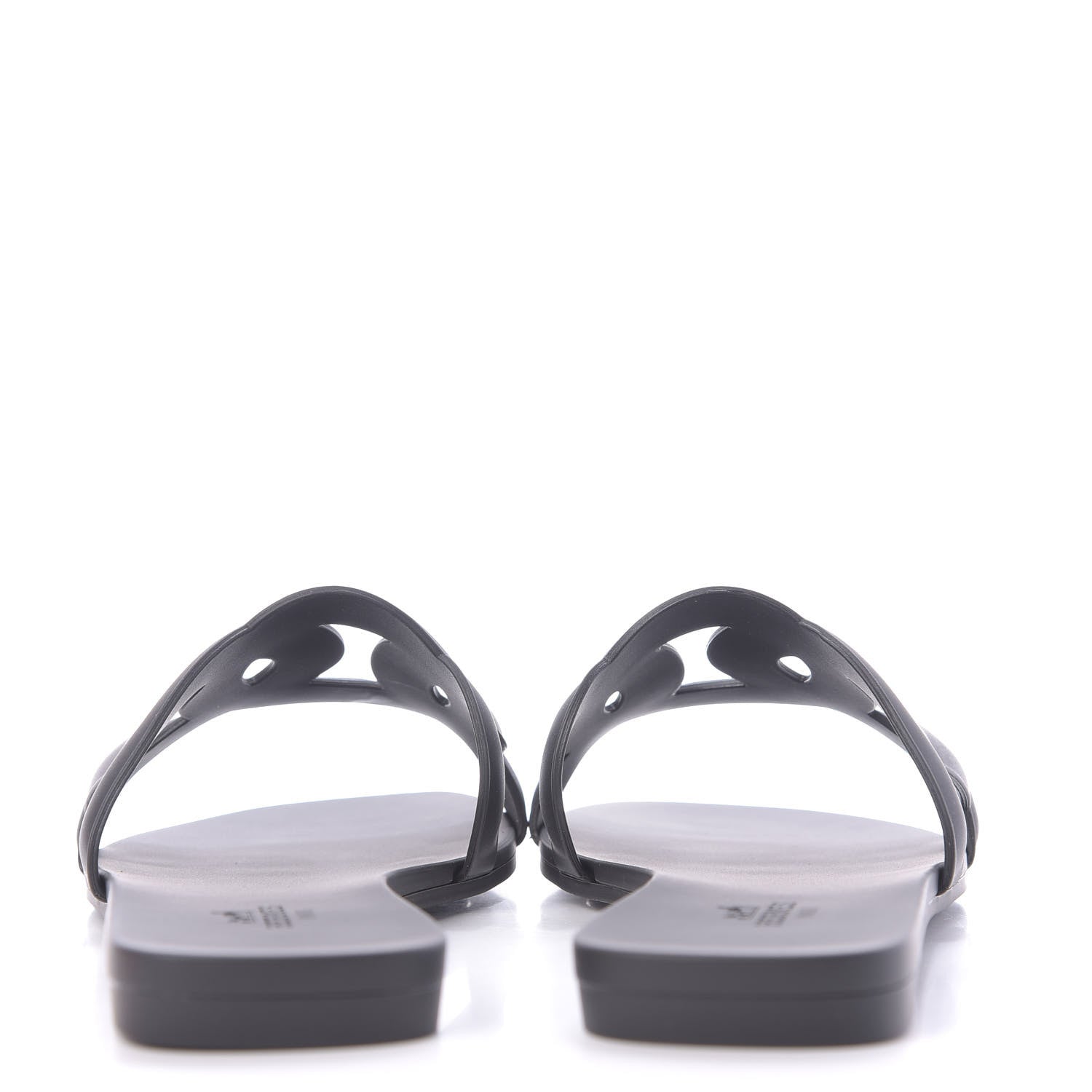 Hermes Rubber Aloha Sandals 36 Black 5 of 10