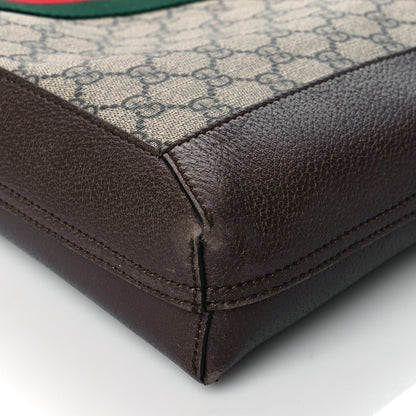 Gucci GG Supreme Monogram Web Large Ophidia Vertical Shopping Tote Brown 10 of 10