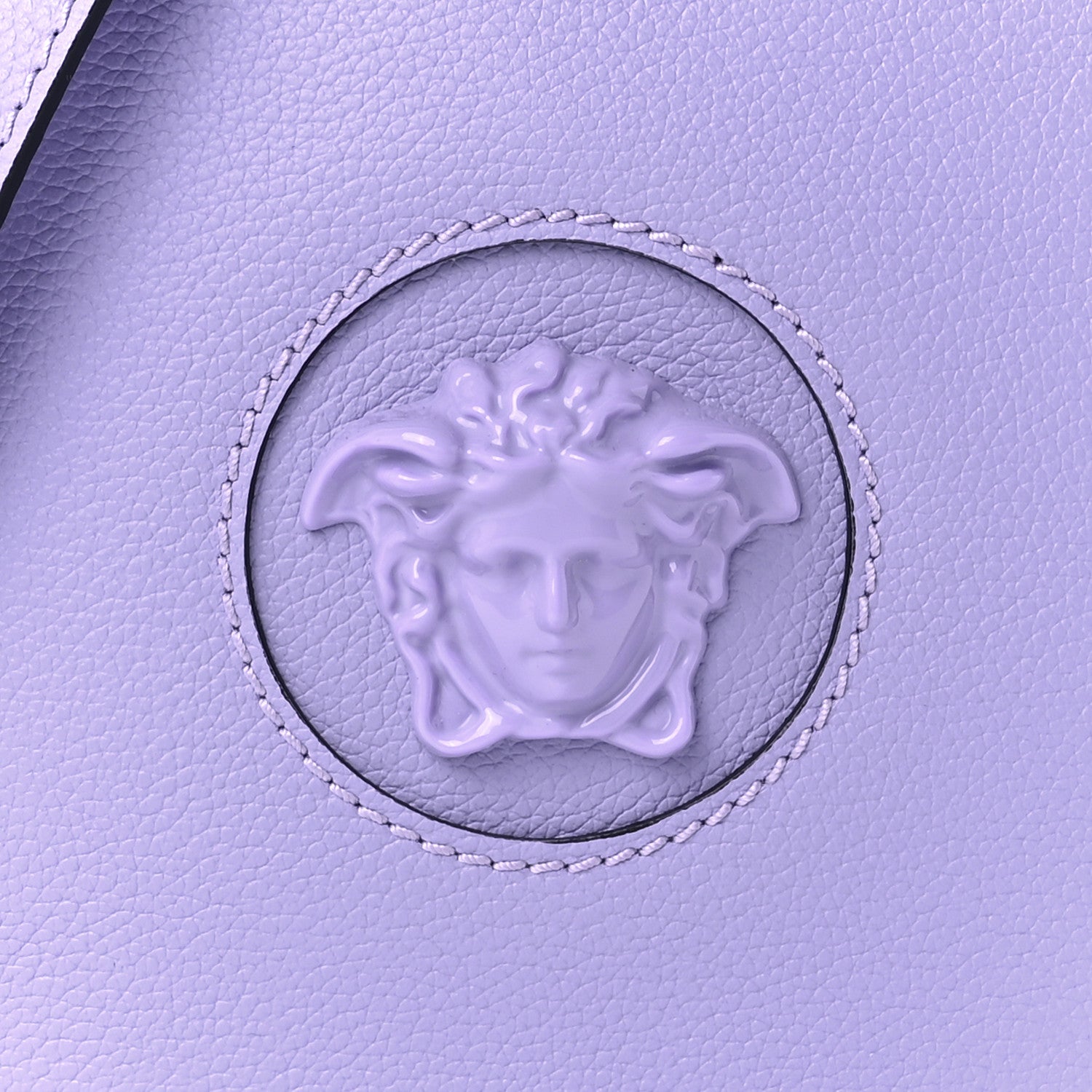 Versace Calfskin La Medusa Round Camera Bag Lilac 9 of 10