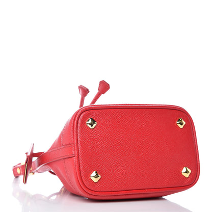 MCM Saffiano Mini RGB Drawstring Crossbody Red 4 of 10