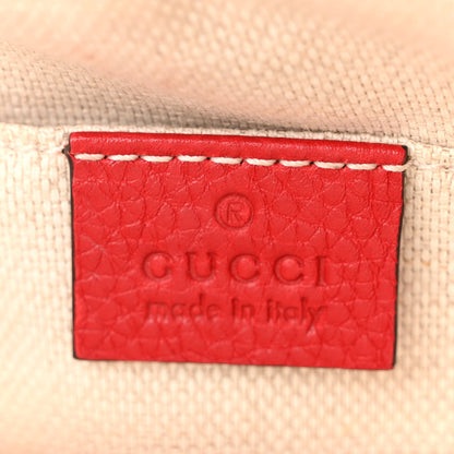 Gucci Pebbled Calfskin Small Soho Disco Bag Tabasco Red 6 of 10
