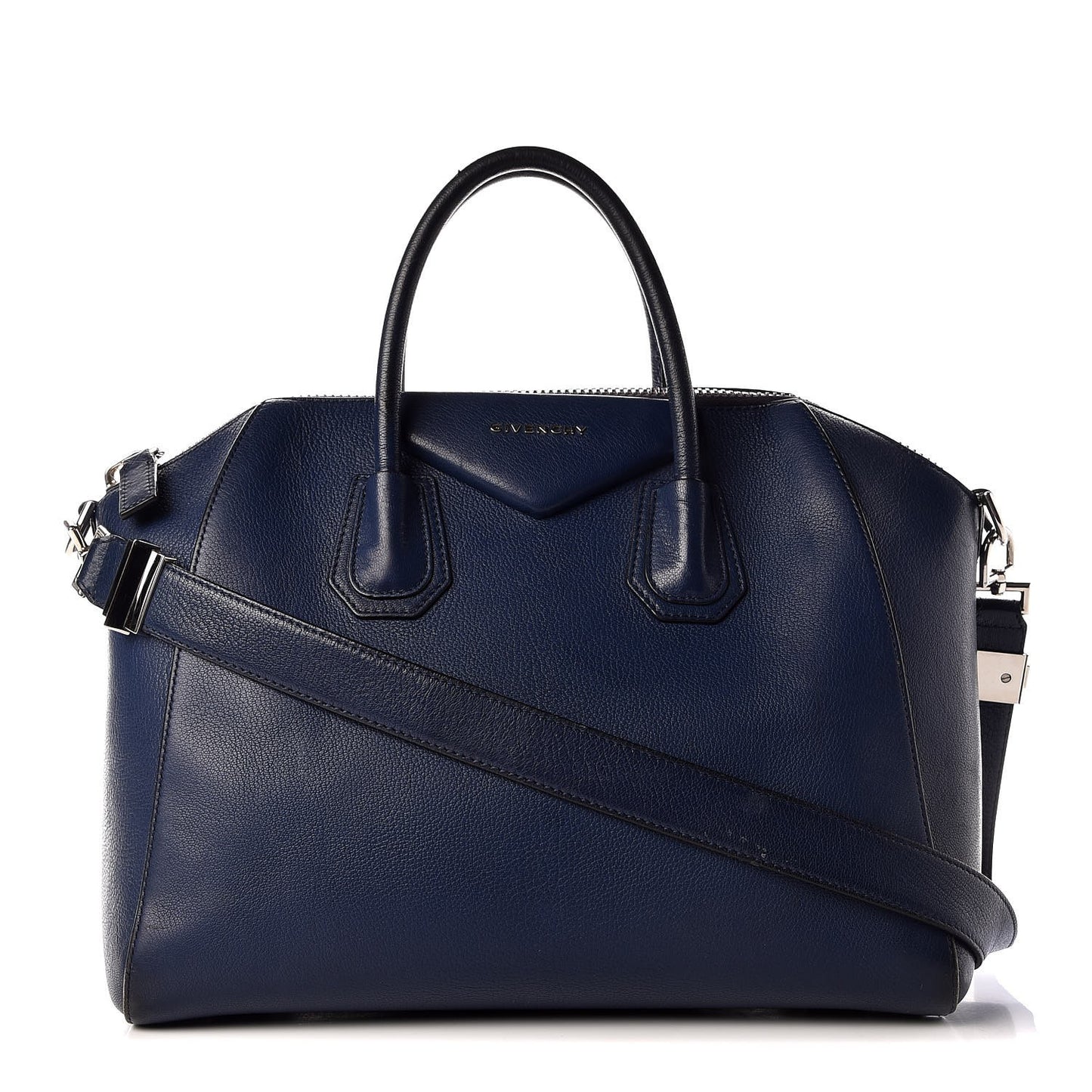 Sugar Goatskin Medium Antigona Navy