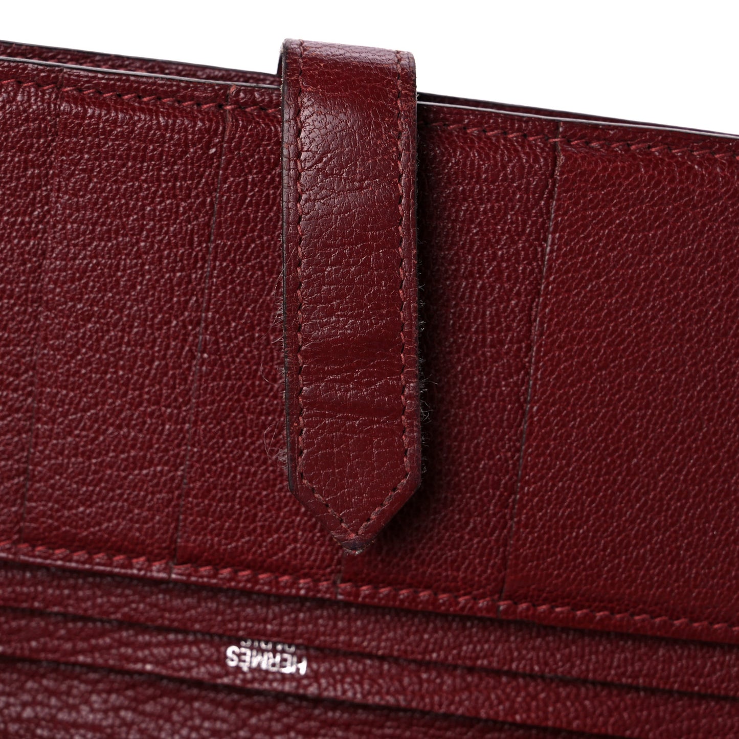 Chèvre Mysore Bearn Gusset Wallet Rouge H