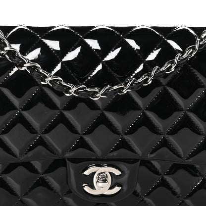 Chanel Patent Quilted Medium Double Flap Black 8 of 10