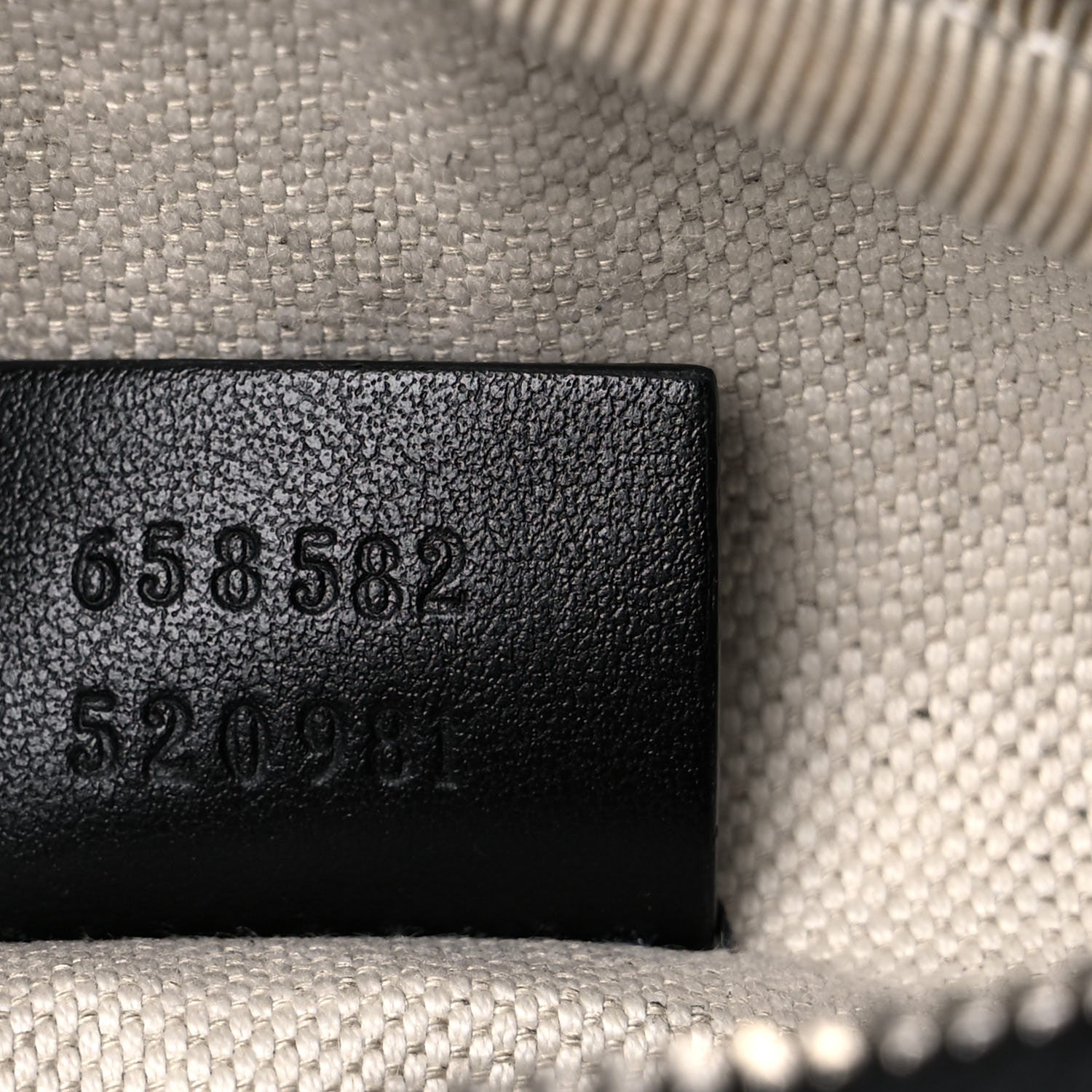 Gucci Calfskin GG Tennis Embossed Belt Bag Black 6 of 10